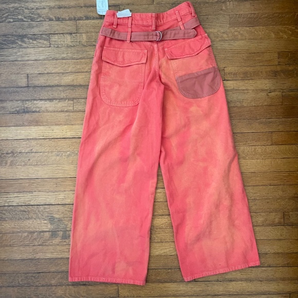 NWT - Free people / We the Free Waterfalls Baggy Wide Leg Utility Jeans - Picture 3 of 11